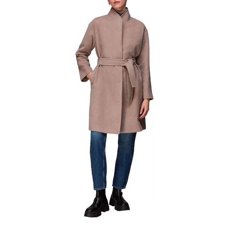 Clara Funnel Neck Wool Coat