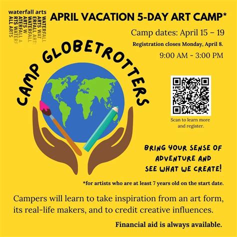 APRIL VACATION 5-DAY ART CAMP: GLOBETROTTERS!, 256 High St Belfast, ME ...
