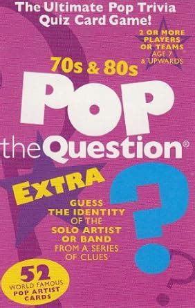 Buy Pop the Question?: Extra 70s and 80s Game Pack Book Online at Low ...