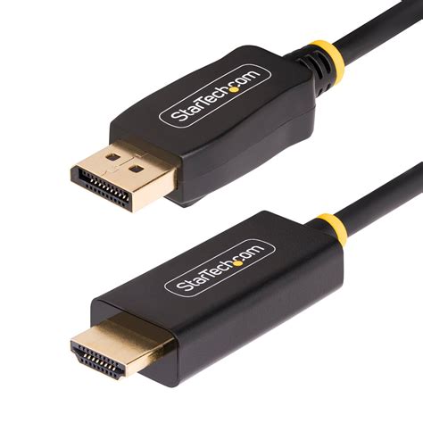 StarTech.com 6.6ft (2m) DisplayPort to HDMI Adapter Cable, 4K 60Hz with ...