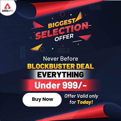Biggest Selection Offer by Adda247 on Test Series [Just 999/-]