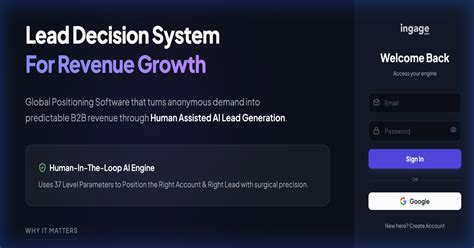 IngageNow: AI Lead Decision System for B2B Revenue Growth