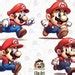 Buy Super Mario Chibi Clipart Jumping Clipart Mario Family Online in ...