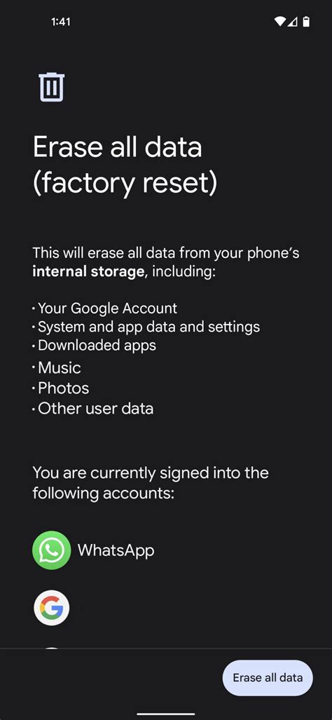 Image result for Factory Reset Android