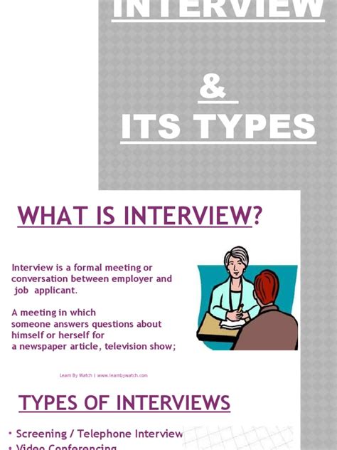 Types of Interview 的图像结果