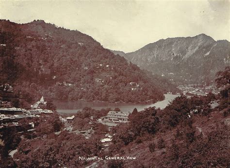 Views fo Nainital Lake in Himalaya - Uttarakhand, India c1890's - Old ...