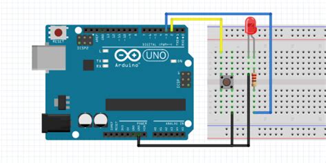 Image result for LED Blink Using Push Button Arduino Code