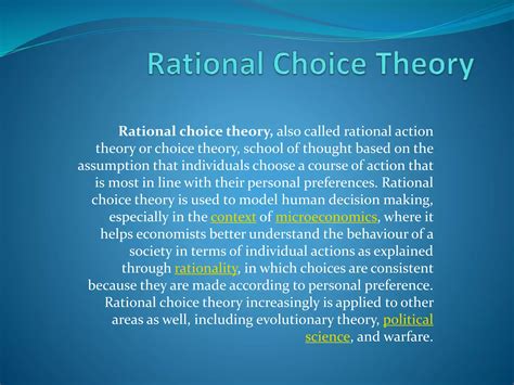 What is-the-rational-choice-theory | PPTX