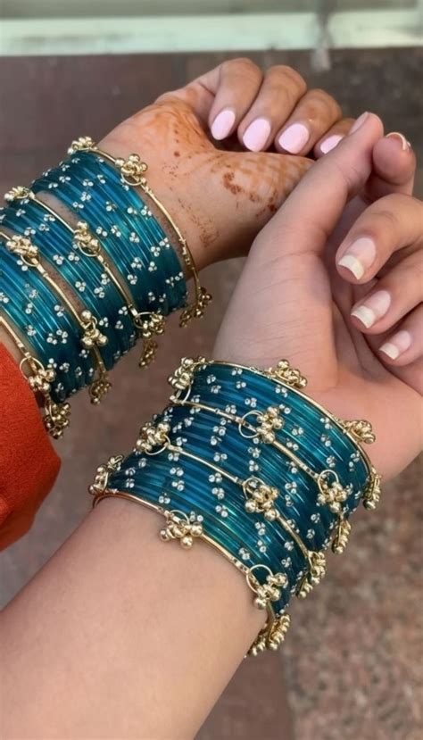 12 Bangles + 4 Ghungroo Set // Dark Blue – Rocket