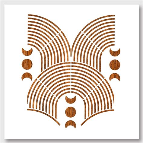 1pc Stripe Rainbow Stencil Reusable Rainbow Stencils Wall Floor Tile ...
