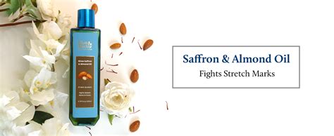 Buy Blue Nectar Saffron & Almond Oil for Stretch Marks for Pregnant ...