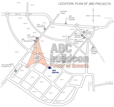 Location Map of JMD Empire.
