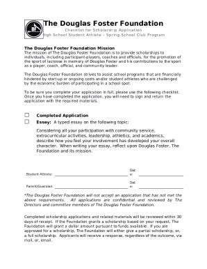 The Douglas Foster Foundation Doc Template | pdfFiller