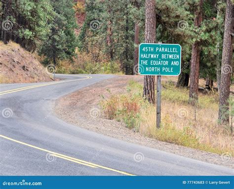 45th Parallel in Eastern Oregon Stock Image - Image of information ...