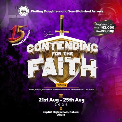 15th National Conference of Wailing Daughters and Sons/Polished Arrows ...