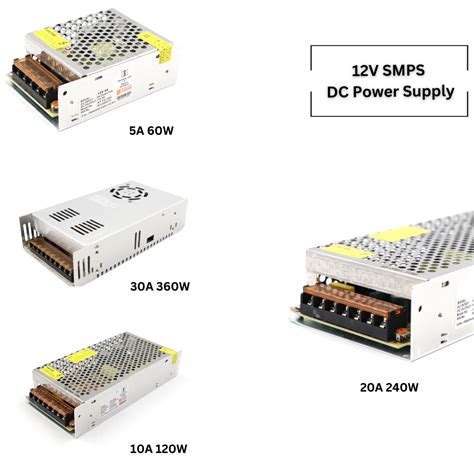 Reliable 12V DC Switch Mode Power Supply (SMPS) for Various Applications
