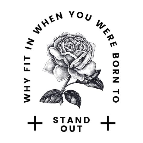 Stand out rose logo design vector | Free Vector