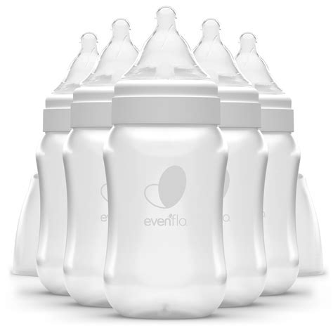 Evenflo Balance + Wide Neck Natural Multi-Pack Set, BPA-Free Plastic ...