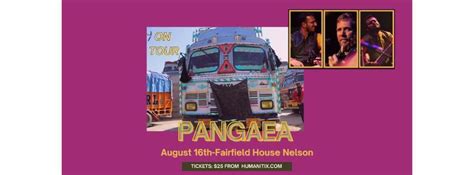 PANGAEA Live @ Fairfield House Nelson, Fairfield House, Nelson, 16 ...