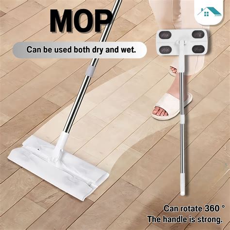 Rotating Floor Cleaning Dust Mop Convenient Electrostatic Mop for ...