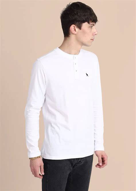 Get Solid Henley Neck Full Sleeves T-Shirt at ₹ 903 | LBB Shop