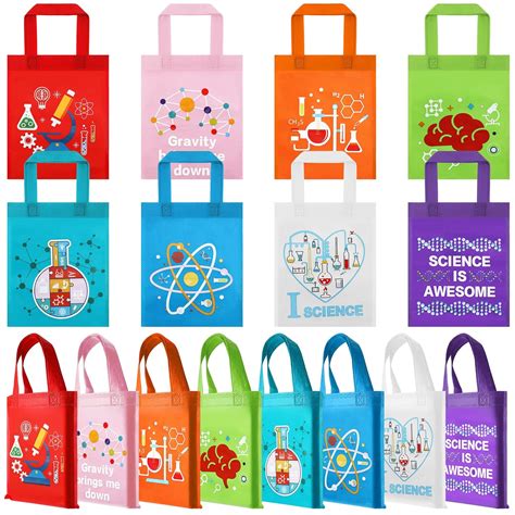 24 Pcs Science Party Favor Bags, Science Goodie Gift Treat Bag with ...