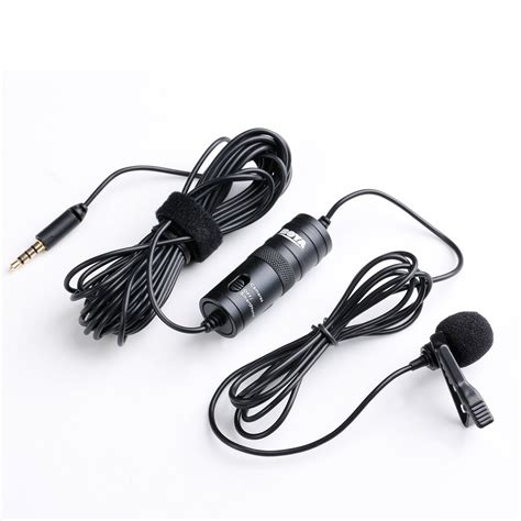 BOYA by-M1 6m Auxiliary Omnidirectional Lavalier Condenser Microphone ...