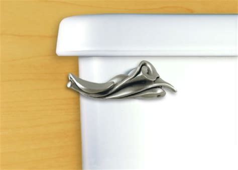 Home Accents Calla Lily Decorative Toilet Handle Angled Tank Mount ...