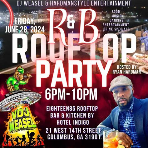The last Friday of this month is RnB @Hotel Indigo on the rooftop ...
