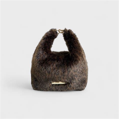2way fur bag 《leopard》 | amie bolsaw