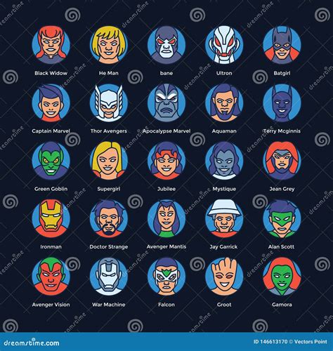 List Of Superheroes And Villains