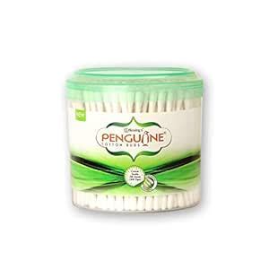 Buy Penguine Paper Stem Cotton ear buds/swabs |200 Stems| 400 Swabs ...