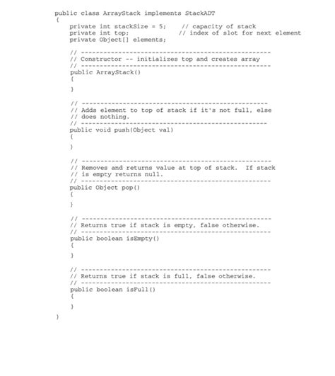 Image result for Java Array Stack Code