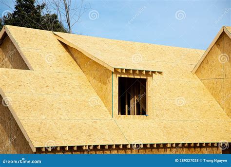 Gabled Dormer Roof with Oriented Strand Board (OSB) Plywood Sheeting ...