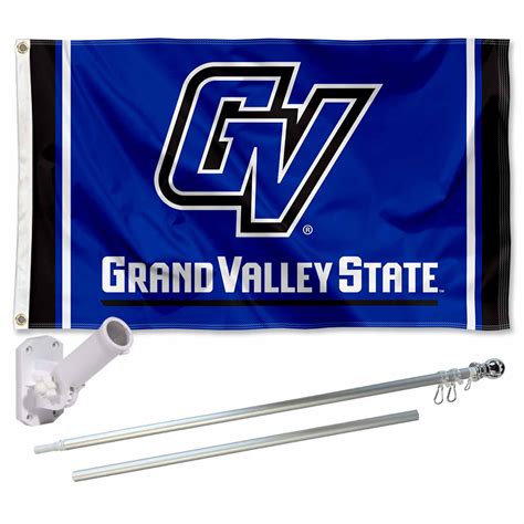 Grand Valley State Lakers Flag Pole and Bracket Kit - State Street Products