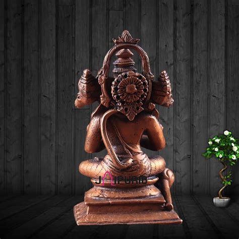 5" Copper Panchmukhi Hanuman | Meditative Five-Face Sacred Art