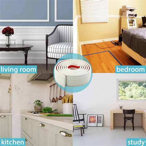 Buy Trimold Peel and Stick Baseboard Trim, Self-Adhesive Chair Rail ...