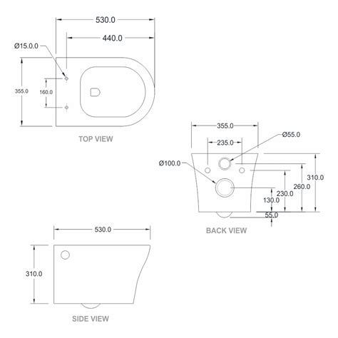 Best Wall Hung Water Closets - Ceres PBW-WWC-1013 | Plumber Bathware
