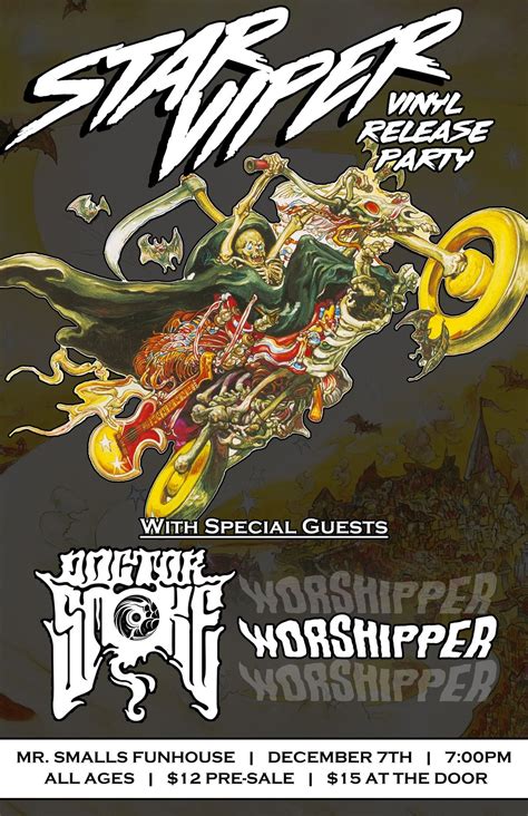 Mr. Smalls Presents: Star Viper Vinyl Release Party with special guests ...