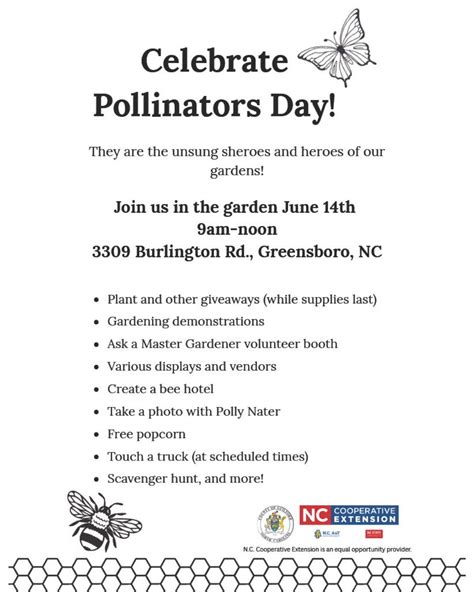 Celebrate Pollinators Day , 3309 Burlington Rd, Greensboro, NC, United ...
