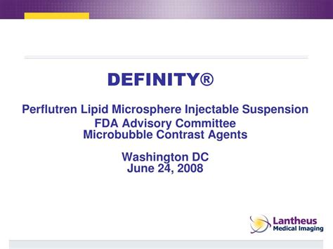 Image result for Definity Injection