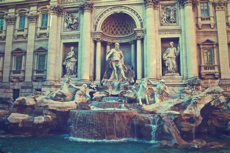 Free Images : fountain, landmark, water feature, ancient roman ...