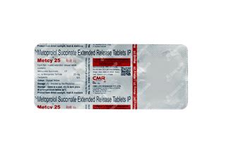 Metcy 25 Tablet 10: Uses, Side Effects, Price & Substitutes