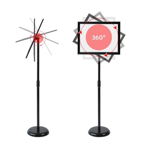 Klvied Heavy Duty Pedestal Poster Sign Stand, Adjustable Aluminum 8.5 ...