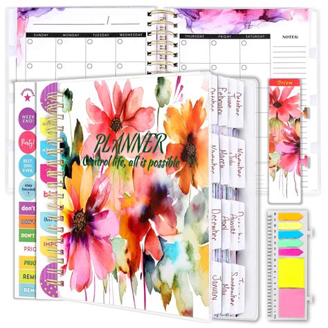Arundhati Large PVC Undated Daily Planner 9.8x8.5", 18 Months Daily ...