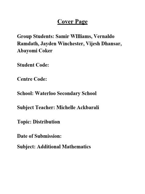 Image result for Example of Math SBA