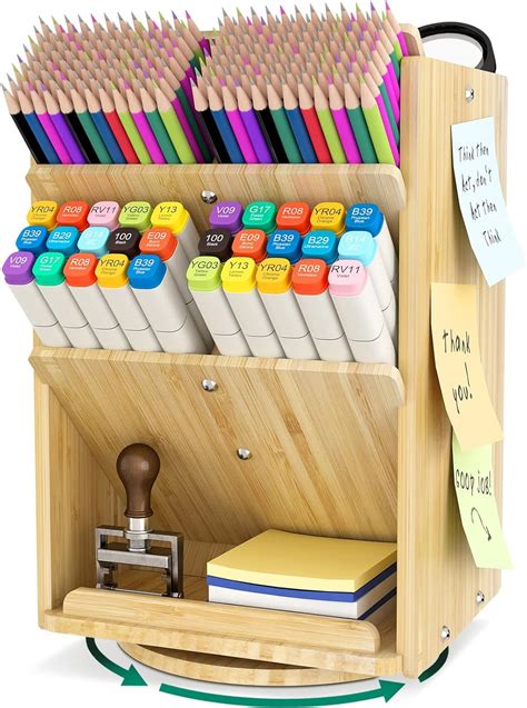 DF DARFOO Bamboo Desk Organizer Storage Accessories India | Ubuy