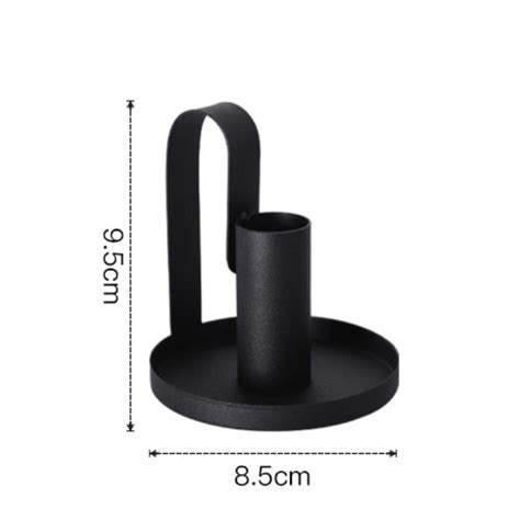 Short Black Candle Holders Set Of 2 Online - Premium Candle Stand ...
