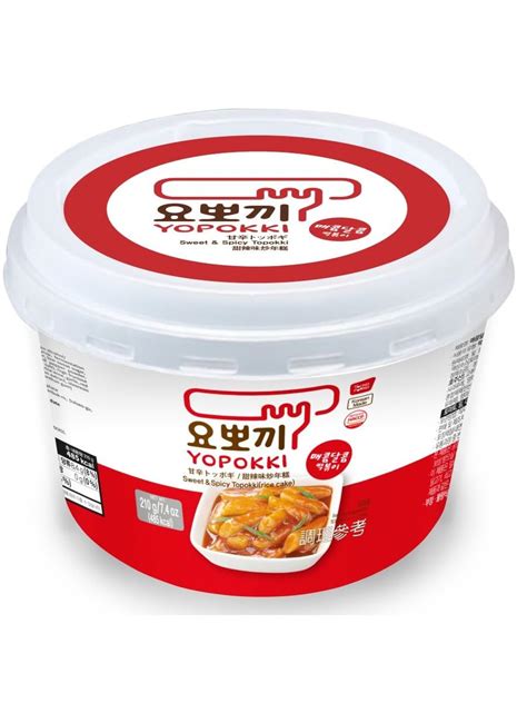 NOTTACIA Yopokki Sweet & Spicy Topokki Rice Cake Noodles - 210g ...