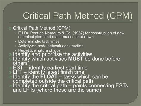 Image result for Critical Path Method (Cpm)